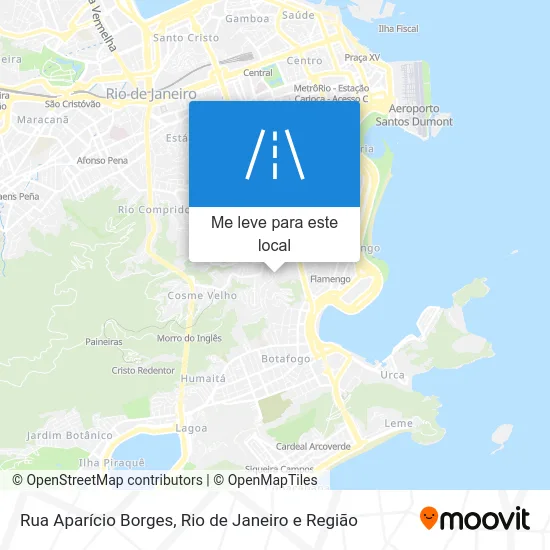 Rua Aparício Borges mapa