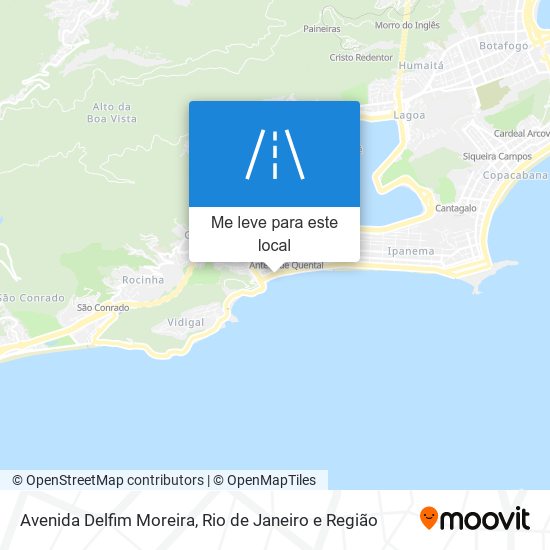 Avenida Delfim Moreira mapa