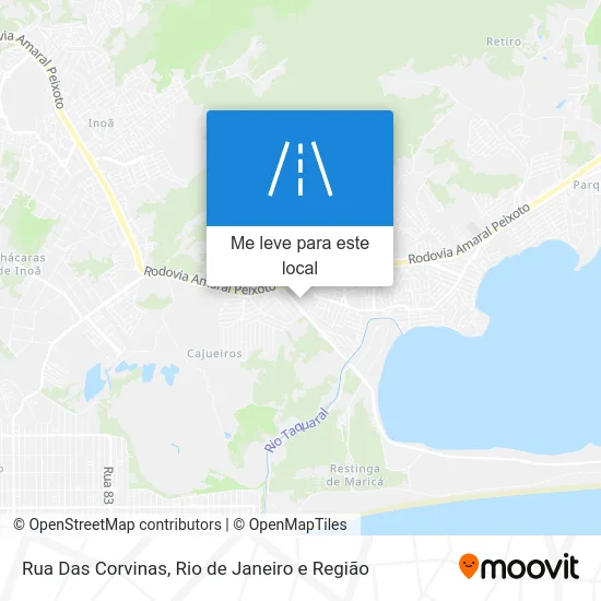 Rua Das Corvinas mapa