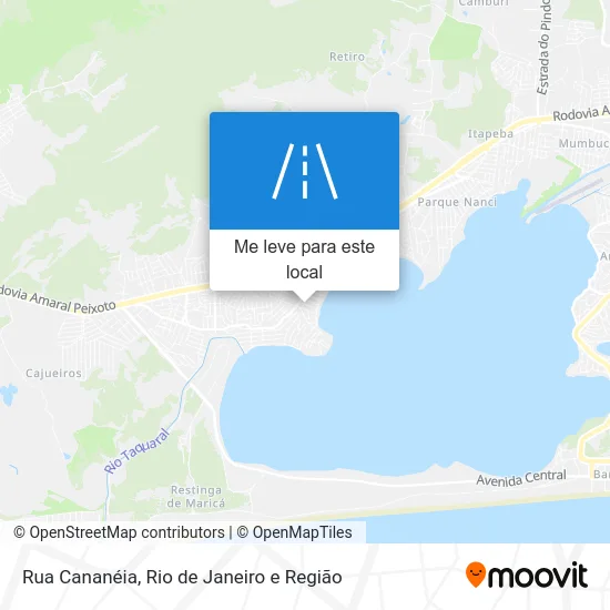 Rua Cananéia mapa