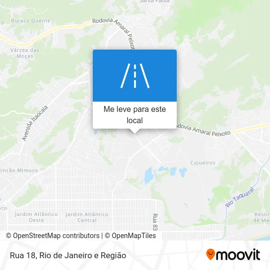 Rua 18 mapa