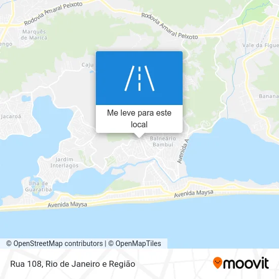 Rua 108 mapa