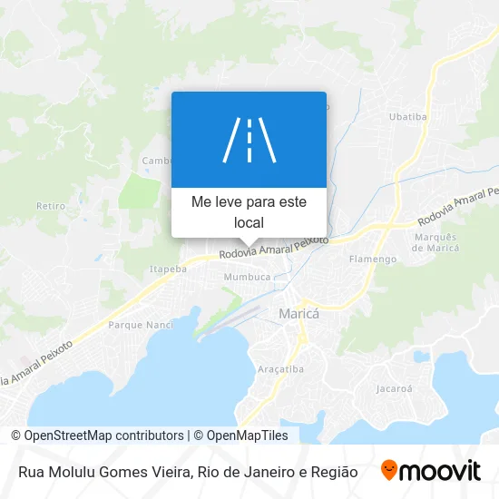 Rua Molulu Gomes Vieira mapa