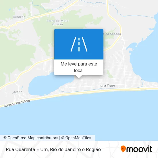 Rua Quarenta E Um mapa