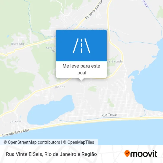 Rua Vinte E Seis mapa