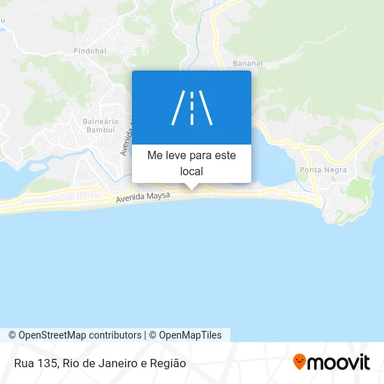 Rua 135 mapa