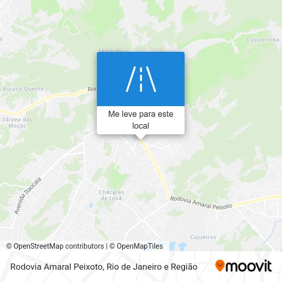 Rodovia Amaral Peixoto mapa