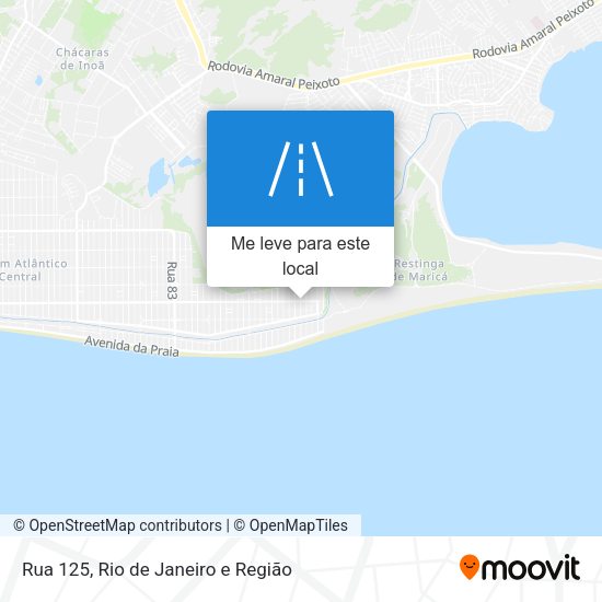 Rua 125 mapa