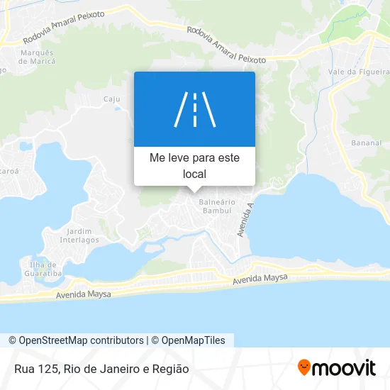 Rua 125 mapa