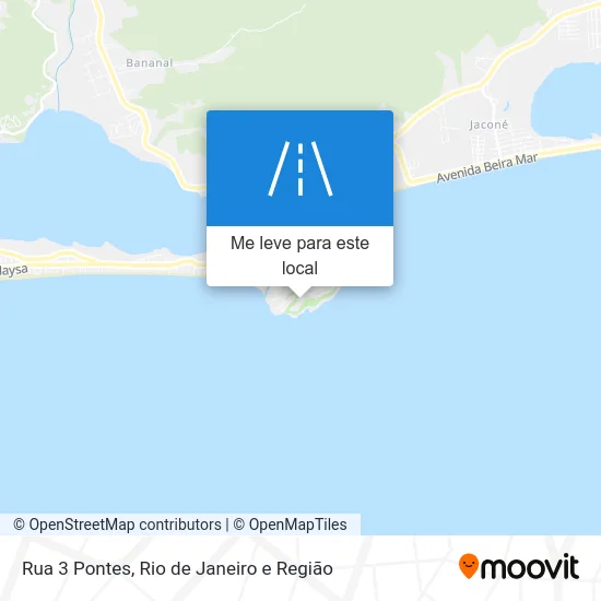 Rua 3 Pontes mapa