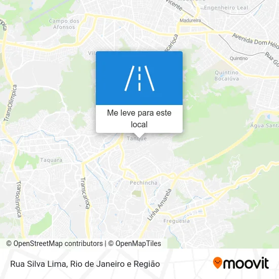 Rua Silva Lima mapa