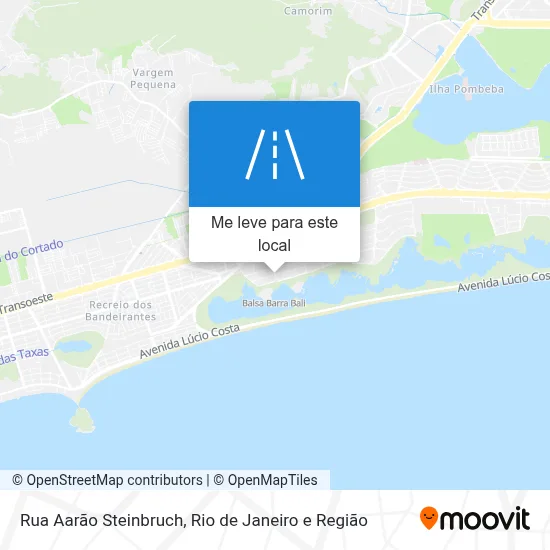Rua Aarão Steinbruch mapa
