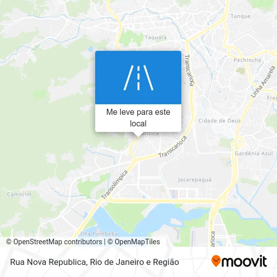 Rua Nova Republica mapa