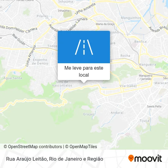 Rua Araújo Leitão mapa