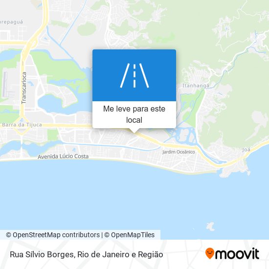 Rua Sílvio Borges mapa
