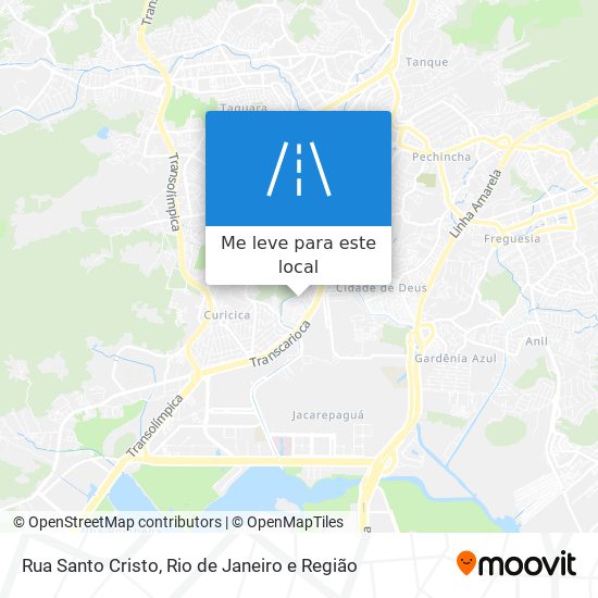 Rua Santo Cristo mapa