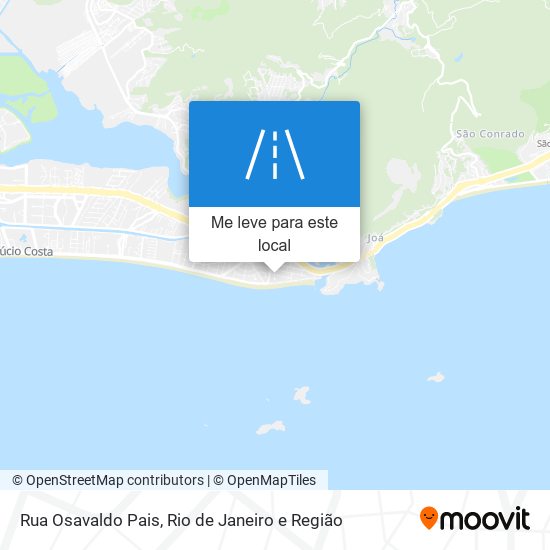 Rua Osavaldo Pais mapa