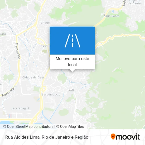 Rua Alcides Lima mapa