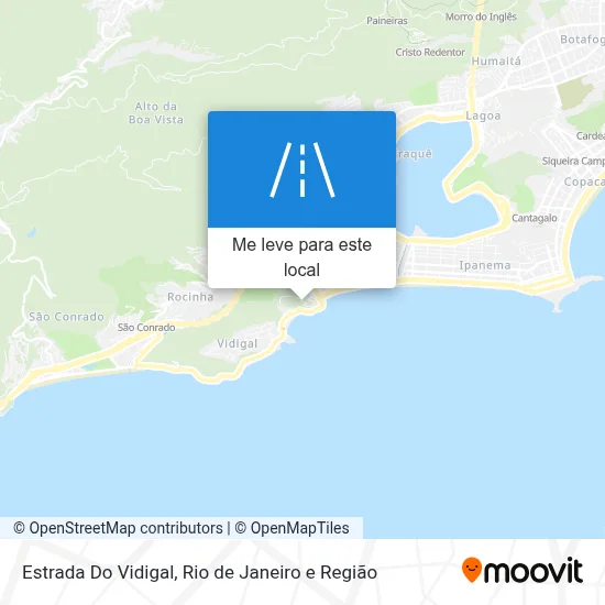 Estrada Do Vidigal mapa