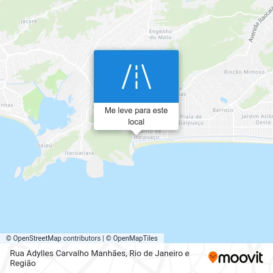 Rua Adylles Carvalho Manhães mapa