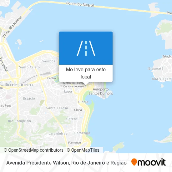 Avenida Presidente Wilson mapa