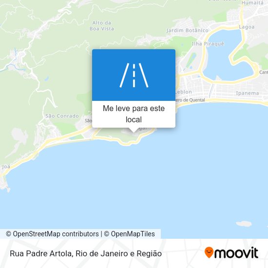 Rua Padre Artola mapa