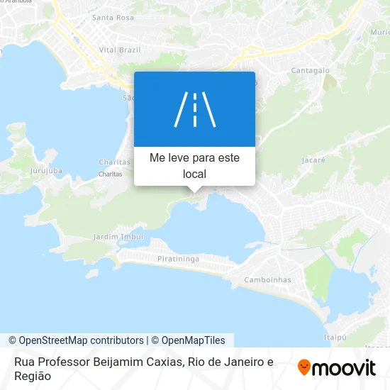 Rua Professor Beijamim Caxias mapa
