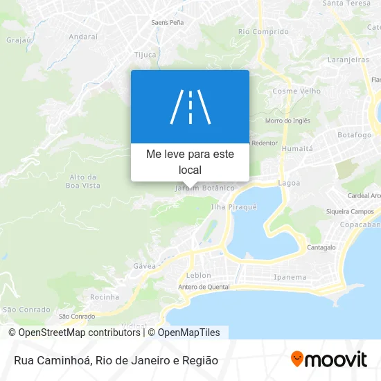 Rua Caminhoá mapa