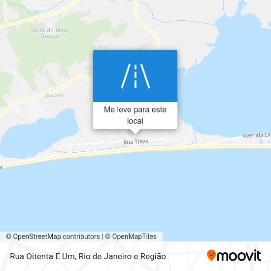 Rua Oitenta E Um mapa