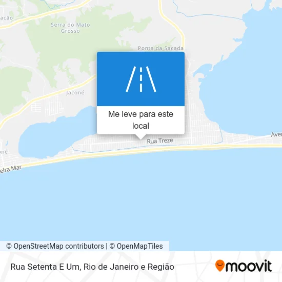 Rua Setenta E Um mapa