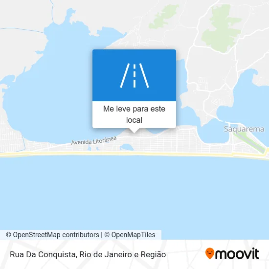 Rua Da Conquista mapa