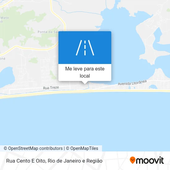 Rua Cento E Oito mapa