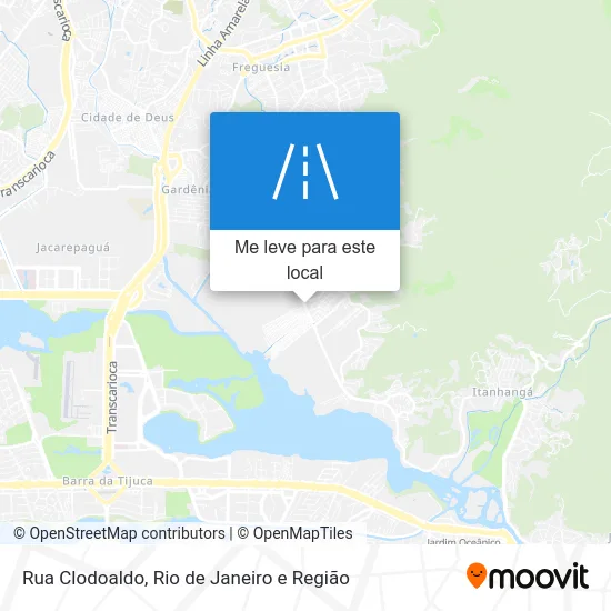 Rua Clodoaldo mapa