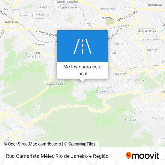 Rua Camarista Méier mapa
