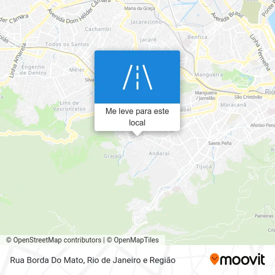 Rua Borda Do Mato mapa