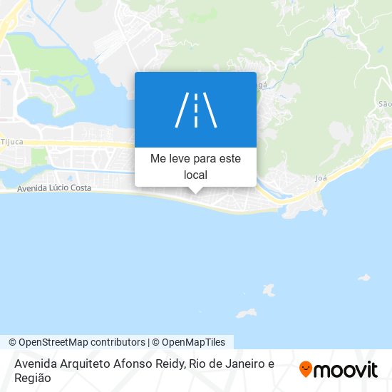 Avenida Arquiteto Afonso Reidy mapa