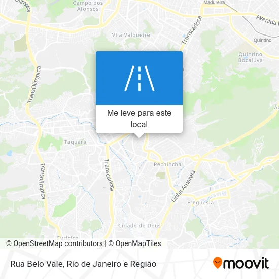 Rua Belo Vale mapa