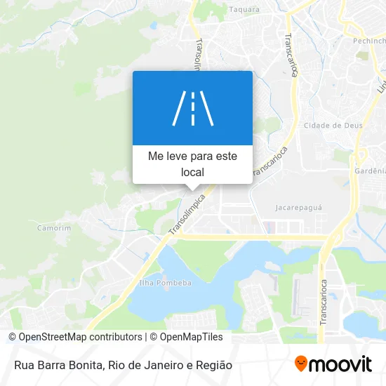 Rua Barra Bonita mapa