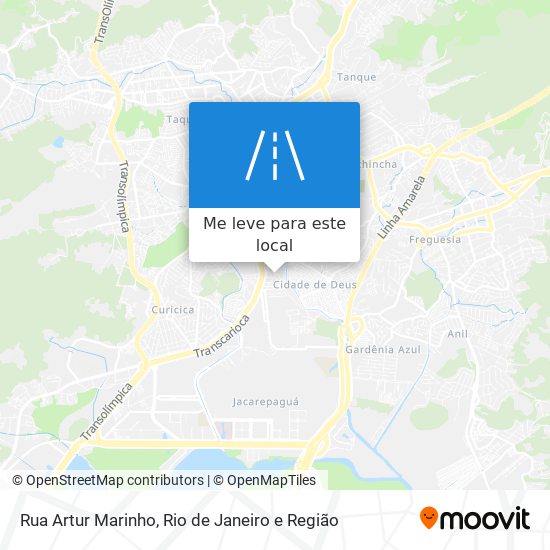 Rua Artur Marinho mapa