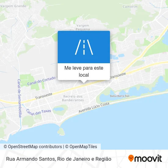 Rua Armando Santos mapa
