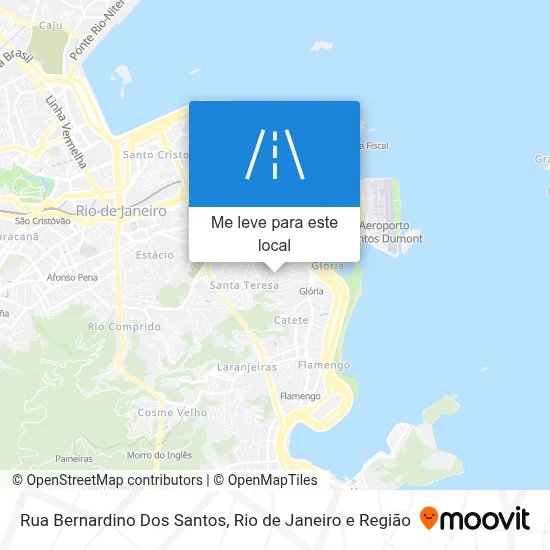 Rua Bernardino Dos Santos mapa