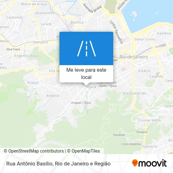 Rua Antônio Basílio mapa