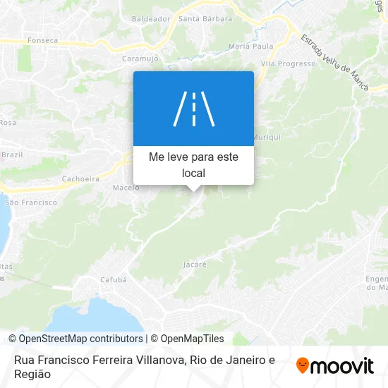 Rua Francisco Ferreira Villanova mapa