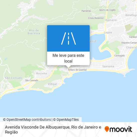 Avenida Visconde De Albuquerque mapa