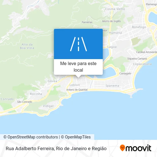 Rua Adalberto Ferreira mapa