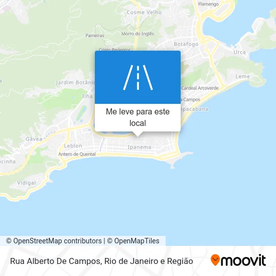 Rua Alberto De Campos mapa