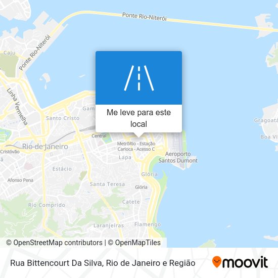 Rua Bittencourt Da Silva mapa