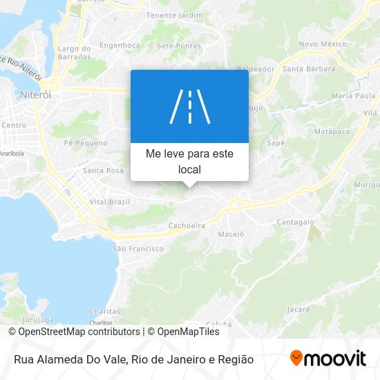 Rua Alameda Do Vale mapa