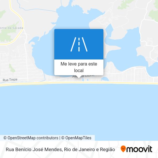 Rua Benício José Mendes mapa
