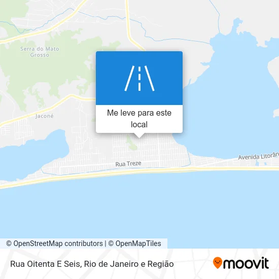 Rua Oitenta E Seis mapa